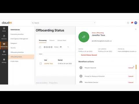 Offboarding your leavers using CloudM Manage